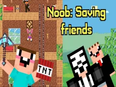 Gêm Noob: arbed ffrindiau ar-lein