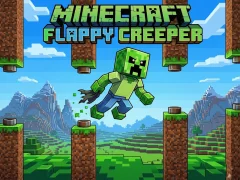Gêm Minecraft Flappy Creeper ar-lein