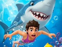 Gêm Siarc Ysglyfaethwr Llwglyd ar-lein