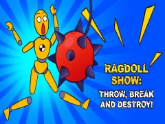 Gêm Sioe Ragdoll: taflu, torri a dinistrio! ar-lein