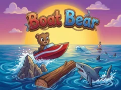 Gêm Boat Bear ar-lein