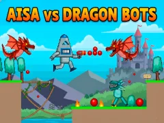 Gêm Aisa yn erbyn Dragon Bots ar-lein
