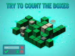 Gêm Ceisiwch Gyfri'r Blychau ar-lein