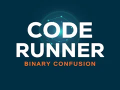 Gêm Code Runner Dryswch Deuaidd ar-lein