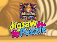 Gêm Posau Jig-so Llew Anime ar-lein