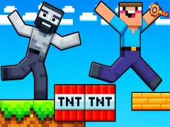 Gêm Noob: Triciau Parkour ar-lein Gêm Noob: Triciau Parkour ar-lein