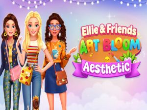 Gêm Ellie a'i Ffrindiau Art Bloom Esthetig ar-lein