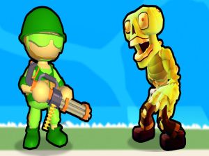 Gêm Dinistrio Stickman Zombie ar-lein