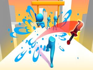 Gêm Chwarae cleddyf! Rhedwr tafell ninja ar-lein