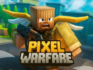 Gêm Rhyfela Pixel Minecraft ar-lein