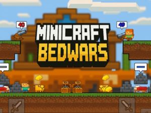Gêm Bedwars MiniCraft ar-lein