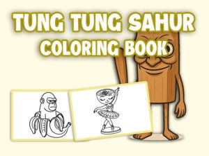 Gêm Llyfr Lliwio Tung Tung Sahur ar-lein