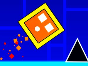 Gêm Dash Geometreg heb ei rwystro ar-lein