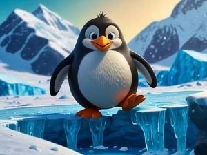 Gêm Her Rush Arian Sioe Penguin Sleid ar-lein
