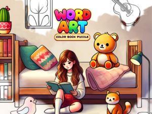 Gêm Celf Word: Pos Llyfr Lliw ar-lein