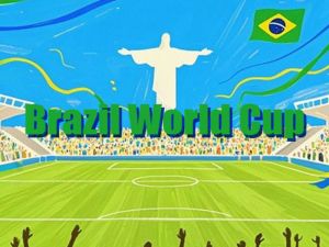 Gêm Pêl-droed dilys: Cwpan y Byd Brasil ar-lein