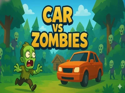 Gêm Car vs Zombies ar-lein