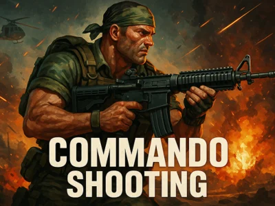 Gêm Saethu Commando ar-lein