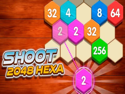 Gêm Saethu 2048 Hexa ar-lein
