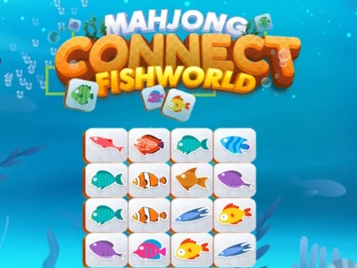 Gêm Mahjong Connect Byd Pysgod ar-lein