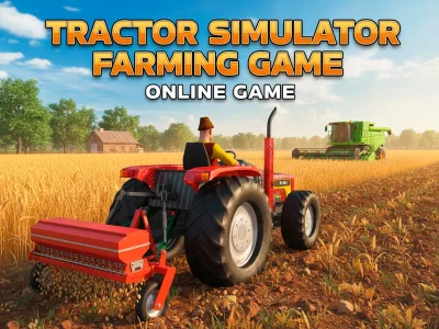 Gêm Gêm Ffermio Efelychydd Tractor ar-lein