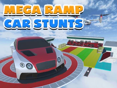 Gêm Styntiau car mega ramp eithafol ar-lein