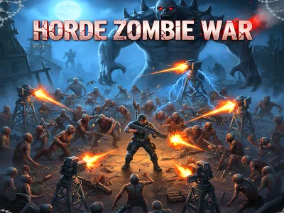 Gêm Rhyfel Horde Zombie ar-lein
