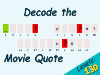 Gêm Datgodio'r Dyfyniad Ffilm ar-lein