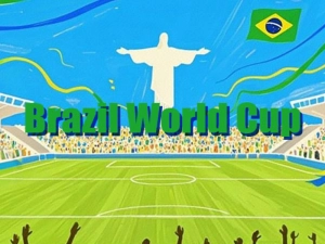Gêm Pêl-droed dilys: Cwpan y Byd Brasil ar-lein