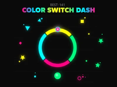 Gêm Lliw Dash Switch ar-lein