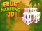 Gêm Ffrwythau mahjong 3d ar-lein
