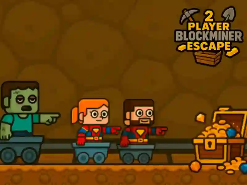 Gêm 2 chwaraewr blockminer dianc ar-lein