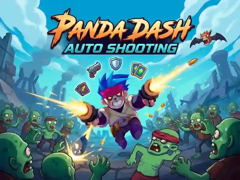 Gêm Panda Dash Auto Shooting ar-lein