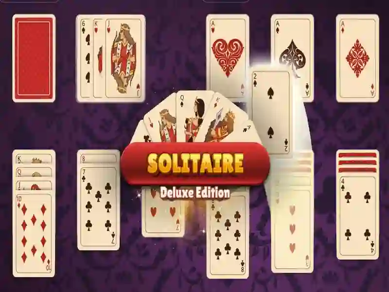 Gêm Rhifyn Solitaire Deluxe ar-lein