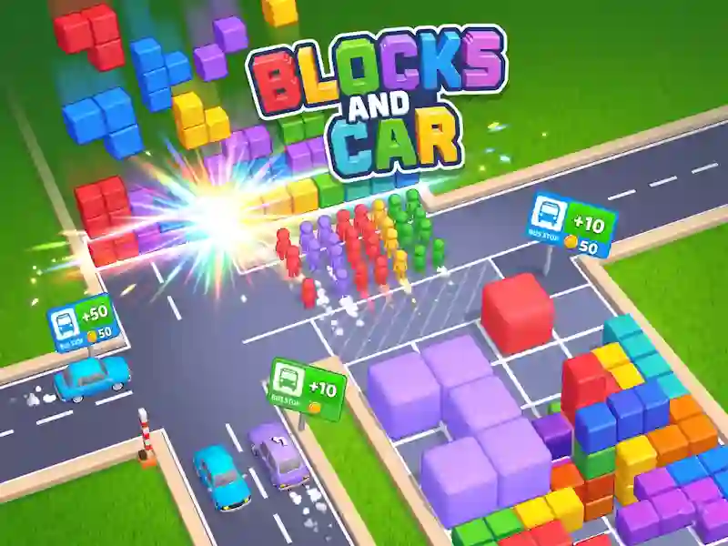 Gêm Blocks and Car ar-lein