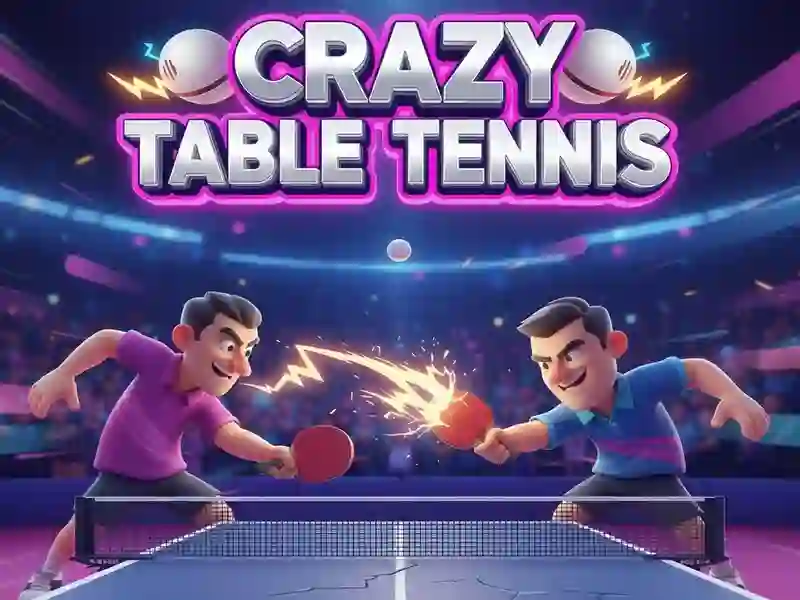 Gêm Tenis Bwrdd Crazy ar-lein
