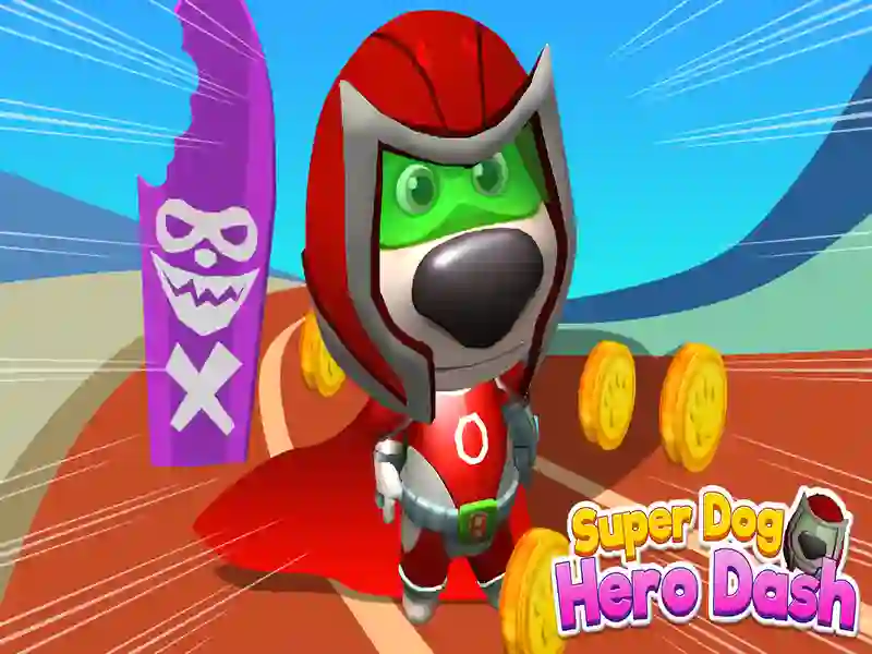 Gêm Super Dog Hero Dash ar-lein Gêm Super Dog Hero Dash ar-lein