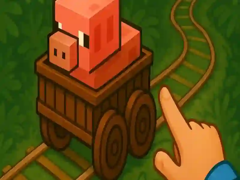 Gêm Anifeiliaid mewn rheiliau! ar-lein