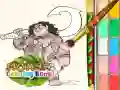 Gêm Llyfr lliwio Moana ar-lein