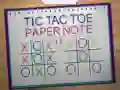 Gêm Tic Tac Toe Nodyn Papur 2 ar-lein