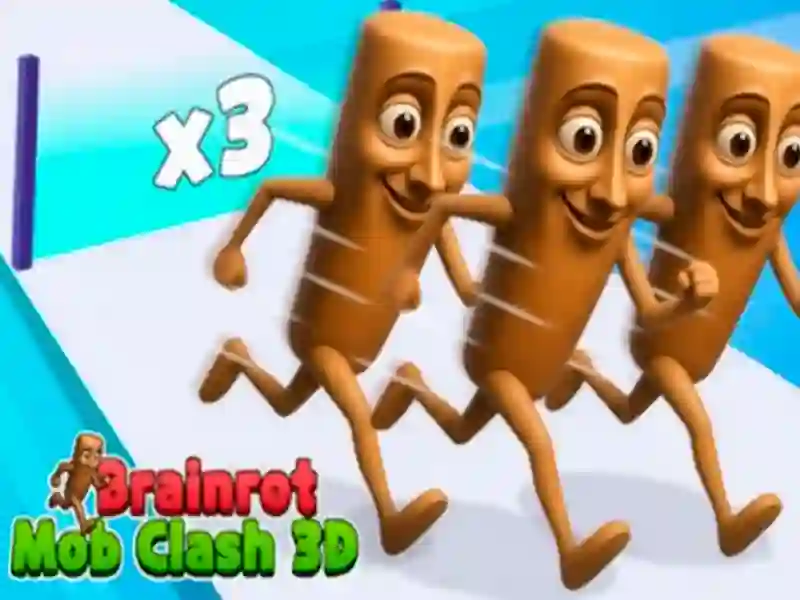 Gêm Brainrot Mob Clash 3D ar-lein