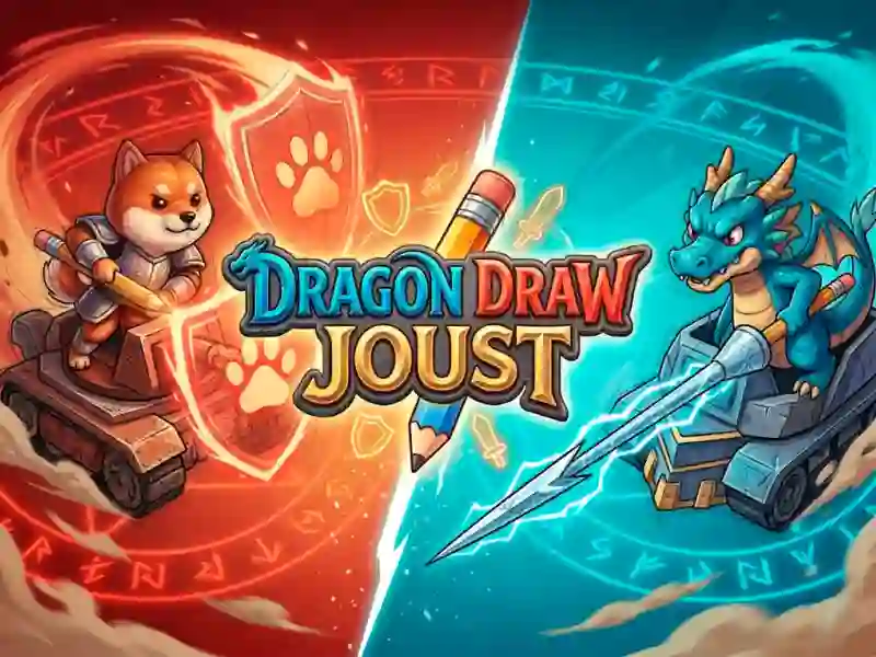 Gêm Dragon Draw Joust ar-lein