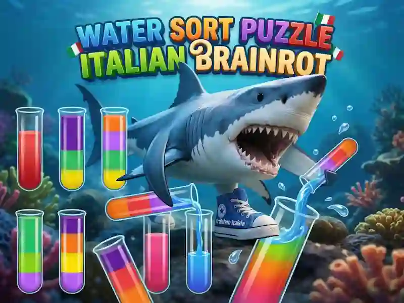 Gêm Water Sort Puzzle Italian Brainrot ar-lein