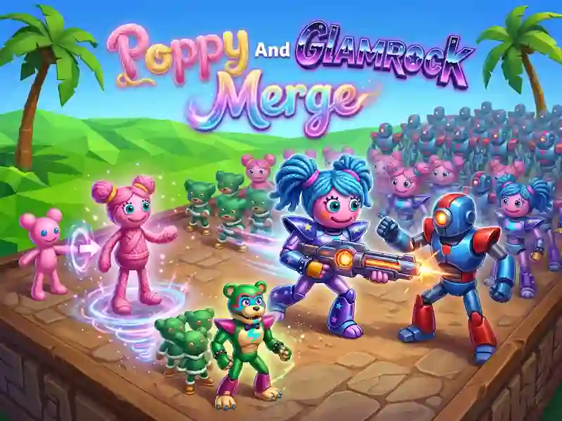 Gêm Poppy And Glamrock Merge ar-lein