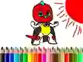 Gêm Dychweli i'r Ysgol: Paentio'r Bacgen Masg ar-lein Gêm Dychweli i'r Ysgol: Paentio'r Bacgen Masg ar-lein