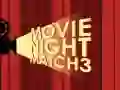 Gêm Noson ffilm Match 3 ar-lein Gêm Noson ffilm Match 3 ar-lein