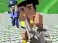 Gêm GunGame rhyfel saethu: gangstwr bloc ar-lein