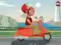 Gêm Lliwio Teithio Scooter y Ddinas ar-lein Gêm Lliwio Teithio Scooter y Ddinas ar-lein
