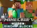 Gêm Blochiau diemant cuddiedig yn Minecraft ar-lein