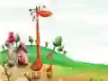 Gêm Pêl-fasgiad Giraff Cartŵn ar-lein